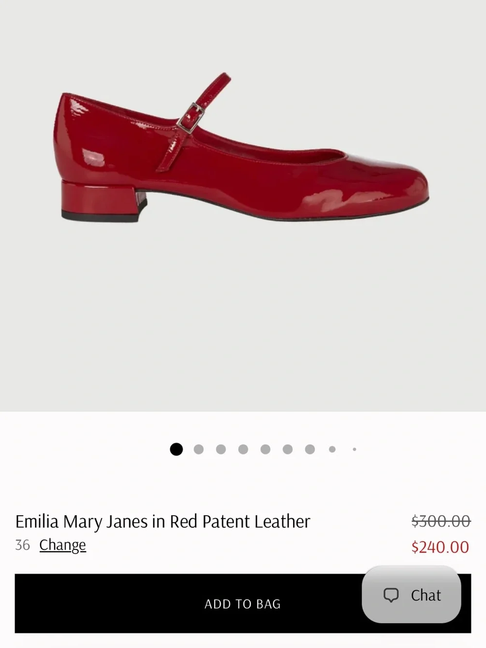 Women’s Red Patent Mary Jane Low Heels